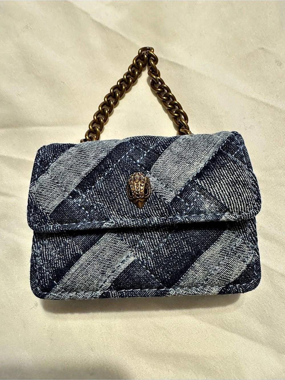 Kurt Geiger Blue Geometric Chain Shoulder Bag NWT